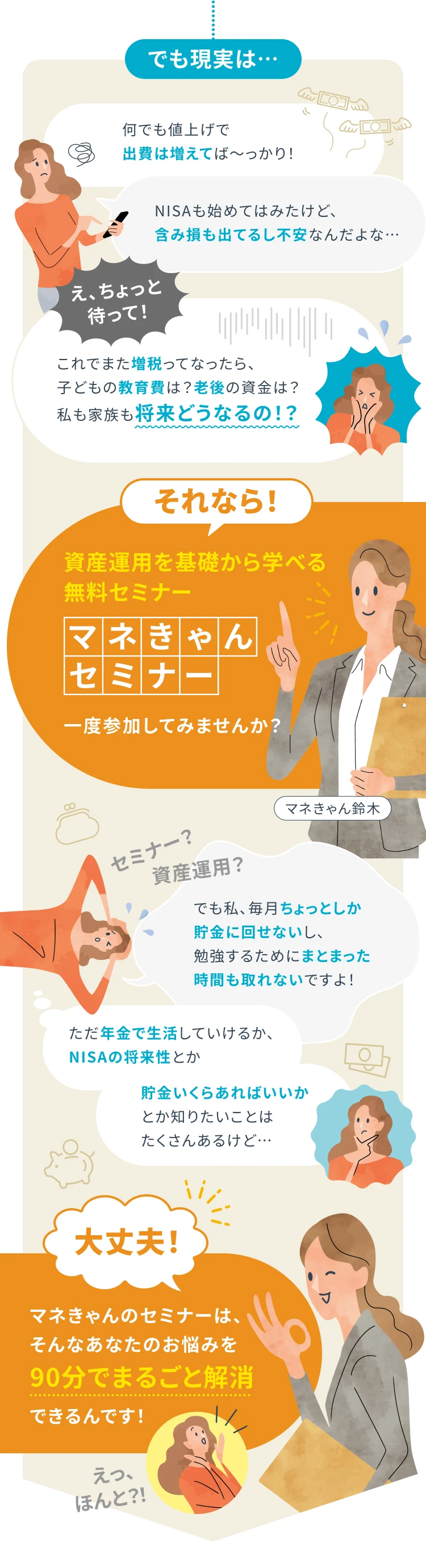 資産運用を基礎から学べる無料セミナー マネきゃんセミナー 一度参加してみませんか？